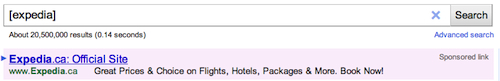 expedia adwords ad text