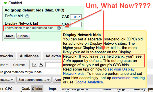 Google Adwords Forced Auto bids