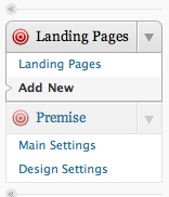 Premise Landing Page Panels in WordPress